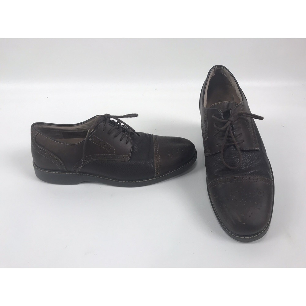 Bass Calabasas Mens Size‎ 11 Brown Leather Derby Brogue Lace Up Dress Shoes